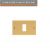 PLACCA 1 FORO BRONZO COMPATIBILE BTICINO MAGIC