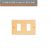 PLACCA 2 FORI BRONZO COMPATIBILE BTICINO MAGIC