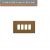 PLACCA 4 POSTI FORI BRONZO COMPATIBILE BTICINO MAGIC