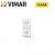DUE PULSANTI INDIPENDENTI ON OFF VIMAR PLANA 14058 BIANCO