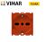 PRESA SCHUKO TRIVALENTE 10A 16A VIMAR PLANA 14210.R ROSSO