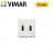 PRESA 2 USCITE USB ALIMENTATA VIMAR PLANA 14295 BIANCO