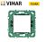 SUPPORTO 2 POSTI PER SCATOLA TONDA VIMAR PLANA BIANCO 14602