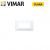 PLACCA 4 FORI VIMAR PLANA COLORE BIANCO 14654.01