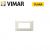 PLACCA 4 FORI VIMAR PLANA COLORE BIANCO GRANITO 14654.06