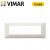 PLACCA 7P BIANCO GRANITO VIMAR PLANA 14657.06