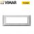 PLACCA 7P METALLO VIMAR PLANA SILVER 14657.71