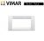 PLACCA CLASSICA 4 POSTI VIMAR IDEA 16744.01 BIANCO BRILLANTE