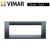 PLACCA 6P GRIGIO GRAFITE VIMAR IDEA 16746.15