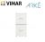 DOPPIO PULSANTE INTERBLOCCATO VIMAR ARKE' 19062.B BIANCO