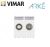 PRESA TV RD SAT PASSANTE 2 MODULI VIMAR ARKE' 19302.10.B BIANCO