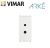 PRESA POLARIZZATA 6A PER SPINA 01616 01617 VIMAR ARKE 19331.B BIANCO