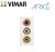 PRESA CON 3 CONNETTORI RCA VIMAR ARKE 19335.B BIANCO