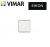 PULSANTE TARGHETTA 2 MODULI VIMAR EIKON BIANCO 20050.B.