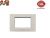 PLACCA 3P TORTORA METALLO COMPATIBILE VIMAR IDEA 2024