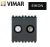 PRESA TV RD SAT DIRETTA 2 USCITE VIMAR EIKON GRIGIO 20302.01