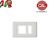 PLACCA SCHUKO+1P BIANCO serie MAGIC 2217