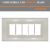 PLACCA 5 POSTI IN ABS COMPATIBILE BTICINO MAGIC BIANCO