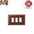 PLACCA 3P NOCE LEGNO COMPATIILE MAGIC 2803