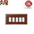 PLACCA 5P NOCE LEGNO COMPATIBILE MAGIC 2805