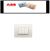 PLACCA ABB CHIARA 3 POSTI SERIE CHIARA 2CSK0301CH BIANCO.