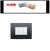 PLACCA ABB CHIARA 3P METAL BLACK LUCIDO ART 2CSK0317CH