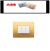 PLACCA ABB CHIARA 3P ORO SATINATO ART 2CSK0354CH