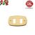 PLACCA 2P OTTONE LUCIDO COMPATIBILE MAGIC 3112