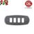 PLACCA 4P CROMO SATINATO OTTONE COMPATIBILE MAGIC 3114-CS