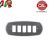 PLACCA 5P CROMO SATINATO OTTONE COMPATIBILE MAGIC 3115-CS