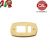 PLACCA SCHUKO+1P OTTONE LUCIDO serie MAGIC 3118
