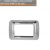 PLACCA 3P CROMO COMPATIBILE GEWISS SYSTEM