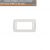 PLACCA 4P BIANCO COMPATIBILE GEWISS SYSTEM