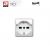 PRESA SCHUKO BIPASSO 2P+T 10/16A AVE SERIE DOMUS 441090/15TS