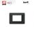 PLACCA AVE 3 MODULI  GRIGIO SCURO LUCIDO 44PY03GSL