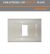 PLACCA 1 FORO  COMPATIBILE BTICINO MAGIC BIANCO