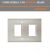 PLACCA 2 FORI COMPATIBILE BTICINO MAGIC BIANCO.