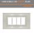 PLACCA 4 POSTI IN ABS COMPATIBILE BTICINO MAGIC BIANCO