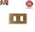 PLACCA 2P BRONZO SATINATO OTTONE COMPATIBILE MAGIC 5002-BS