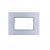 joy PLACCA 3P SILVER METALLO COMPATIBILE MATIX BTICINO