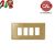 PLACCA 4P OTTONE LUCIDO COMPATIBILE MAGIC 5004