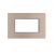 joy PLACCA 4P CHAMPAGNE METALLO COMPATIBILE MATIX BTICINO