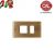 PLACCA SCHUKO+ 1P BRONZO SATINATO OTTONE serie MAGIC 5008-BS