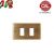 PLACCA 2P OTTONE BRONZO SATINATO serie VIMAR 8000 5062-BS