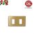 PLACCA 2P OTTONE LUCIDO serie VIMAR 8000 5062