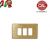 PLACCA 3P OTTONE LUCIDO serie VIMAR 8000 5063