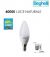LAMPADA BEGHELLI OLIVA SAVING LED 7W E14 4000K 56978 LAMPADINA LUCE NATURALE