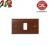 PLACCA 1P LEGNO NOCE LISCIO serie MAGIC 5801