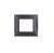 gem PLACCA 2P NERO PVC COMPATIBILE VIMAR PLANA