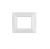 gem PLACCA 2P GRIGIO CHIARO PVC COMPATIBILE VIMAR PLANA